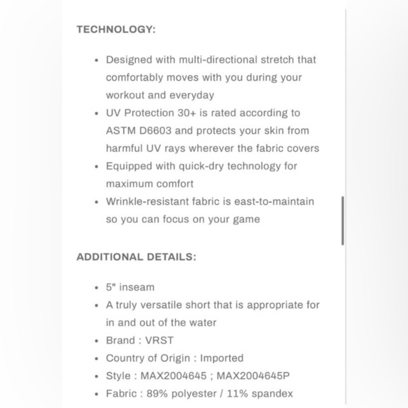 VRST Men 5” Resort Print Shorts Brief Navy Sand Washed Stripe Size Medium - Picture 6 of 15